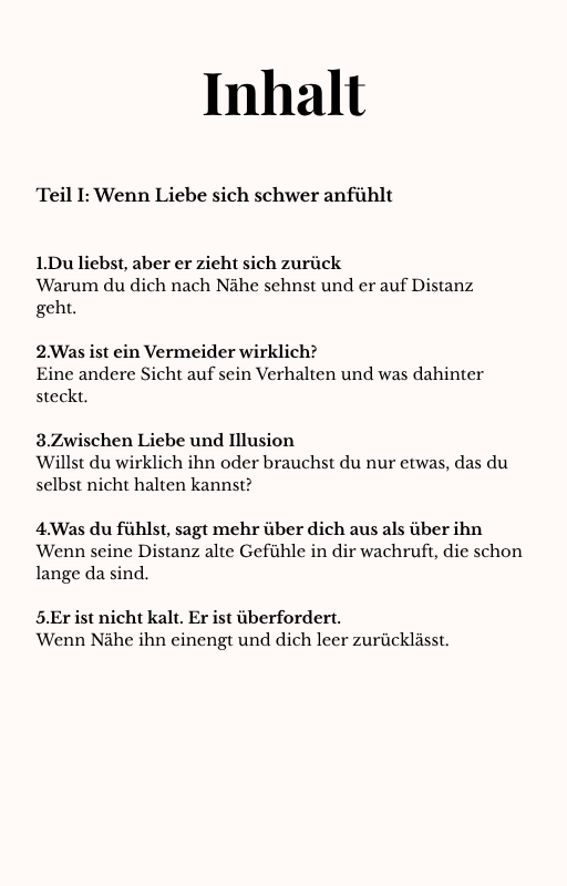E-Book: Hilfe! Ich liebe einen Vermeider